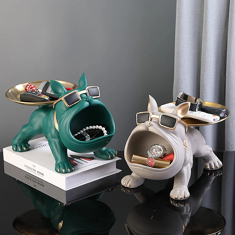Escultura Bulldog Decorativa