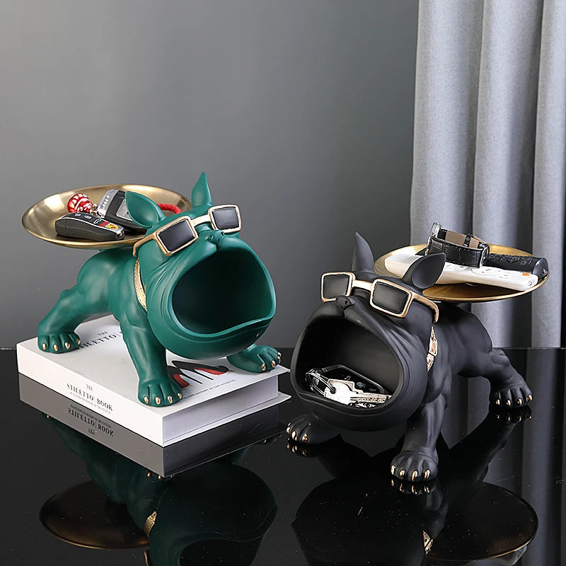 Escultura Bulldog Decorativa