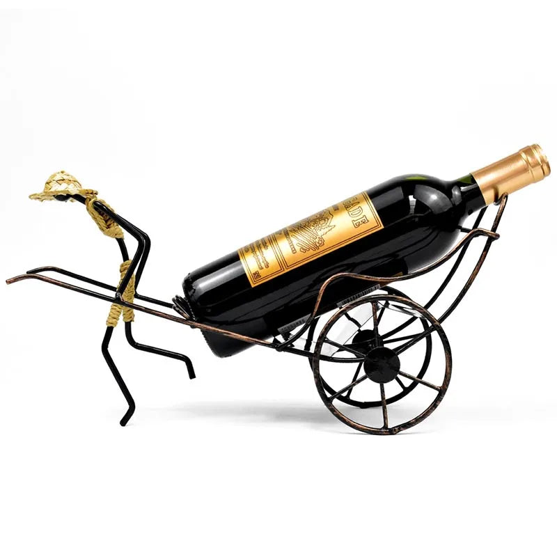 Porta Vinho Triciclo de Ferro