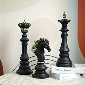 Escultura Decorativa Peças de Xadrez