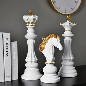 Escultura Decorativa Peças de Xadrez