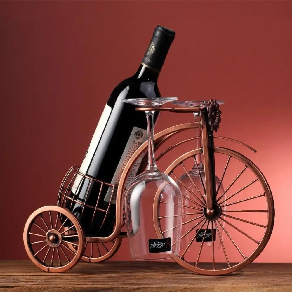 porta vinho de metal