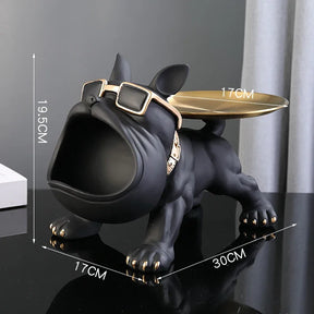 Escultura Bulldog Decorativa