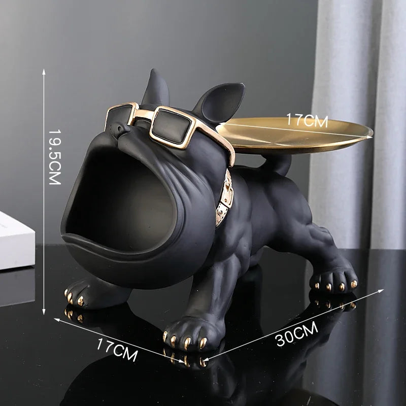 Escultura Bulldog Decorativa