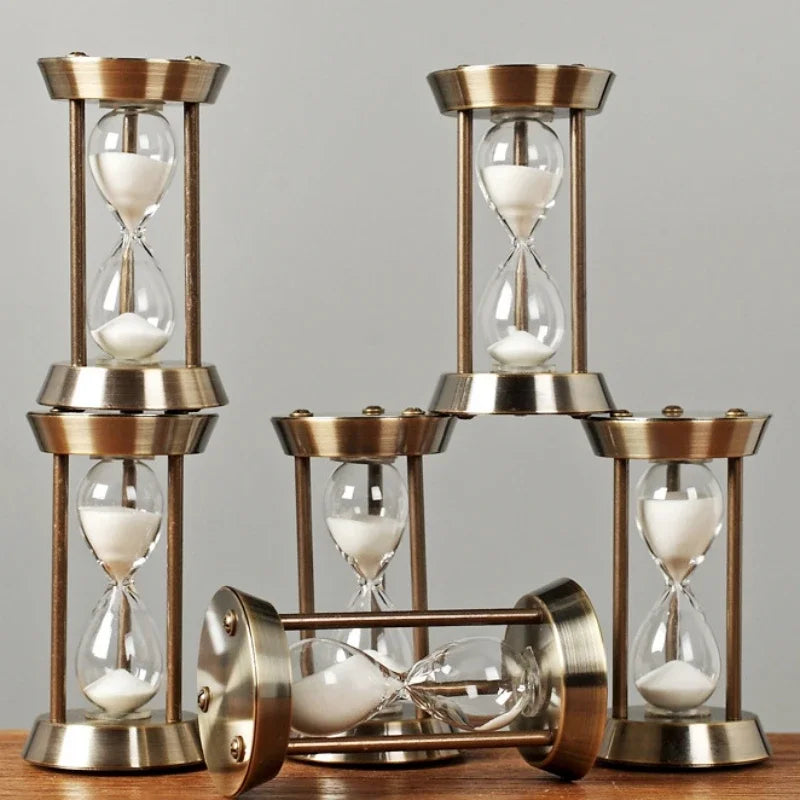 Ampulheta Decorativa de Metal Nordic