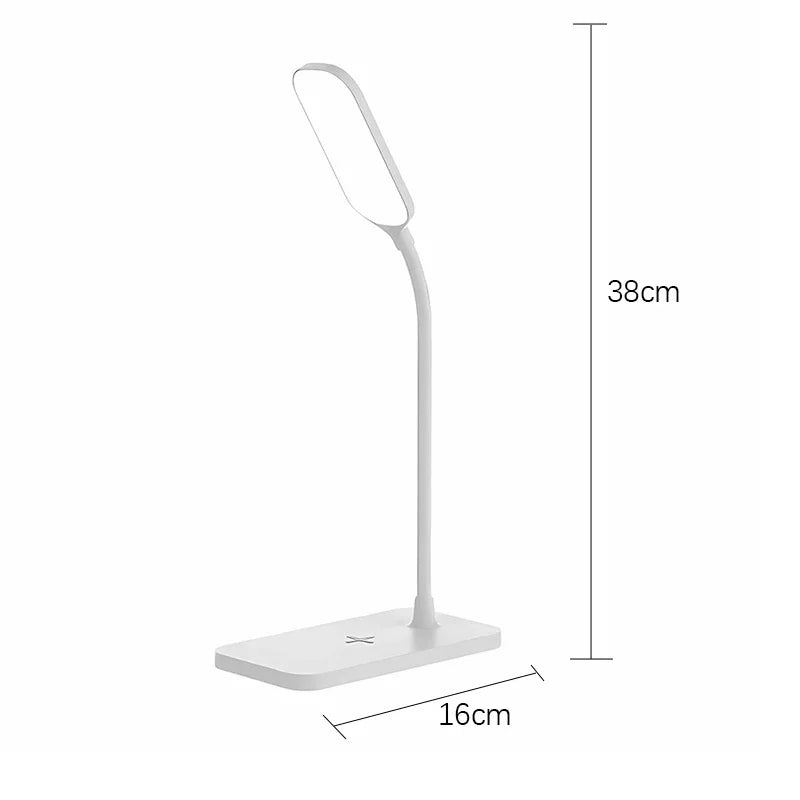 Luminária de Mesa LED com Carregador Sem Fio