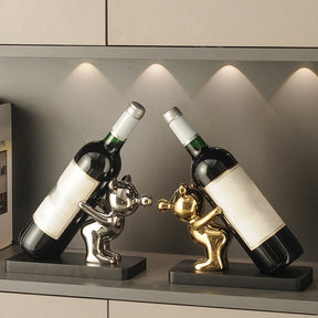Porta Vinho Design de Estátua