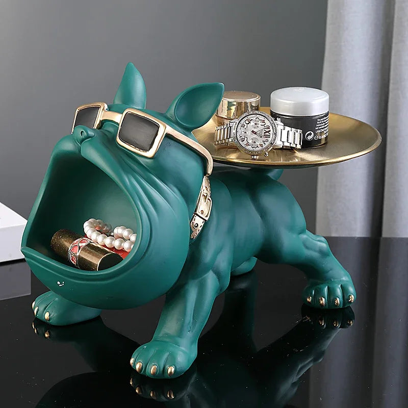Escultura Bulldog Decorativa