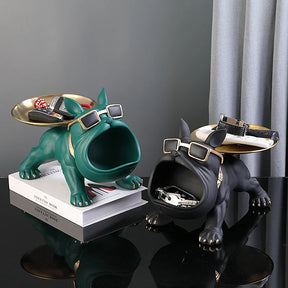 Escultura Bulldog Decorativa