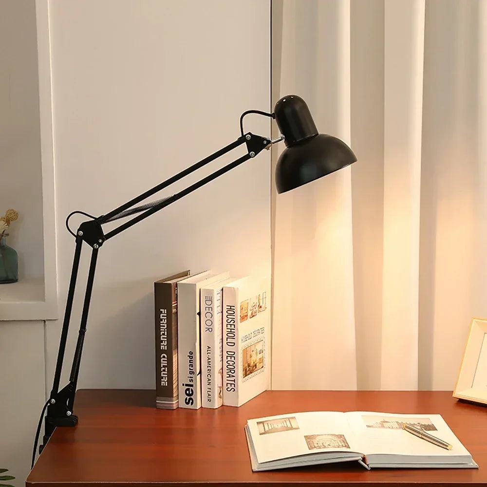 Luminária de Mesa Retrô Articulada Minimalista.