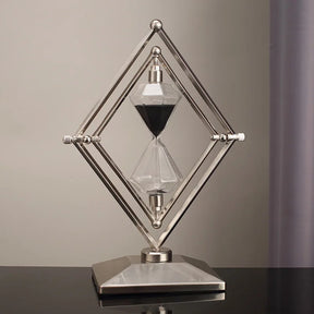 Ampulheta Luxuosa Geométrica de Metal