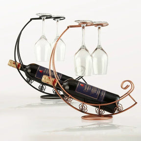 Porta Vinho de Mesa Elegance Metal