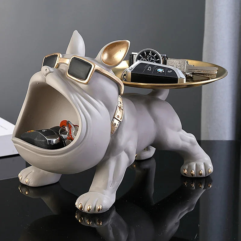 Escultura Bulldog Decorativa