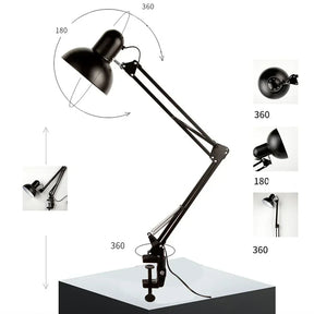 Luminária de Mesa Retrô Articulada Minimalista.