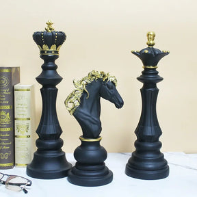 Escultura Decorativa Peças de Xadrez