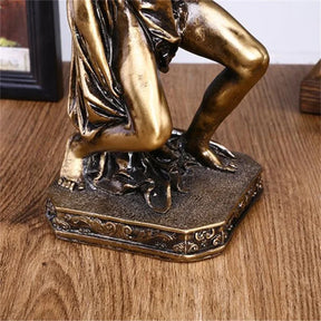 Escultura Mitológica Grega Atlas – Decoração Sofisticada.